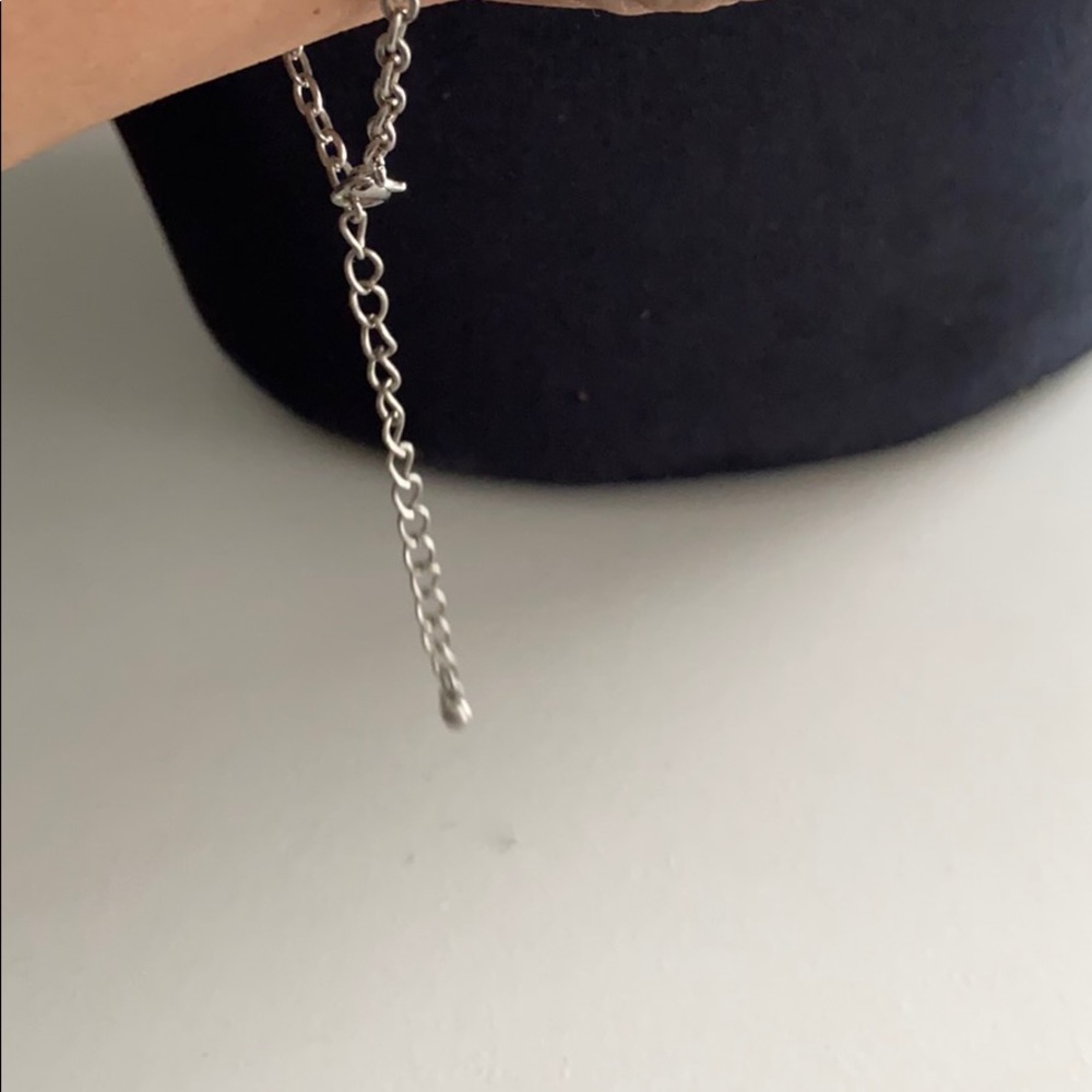 Silver Rhinestone Cross & Matching Bracelet - Picture 6 of 6